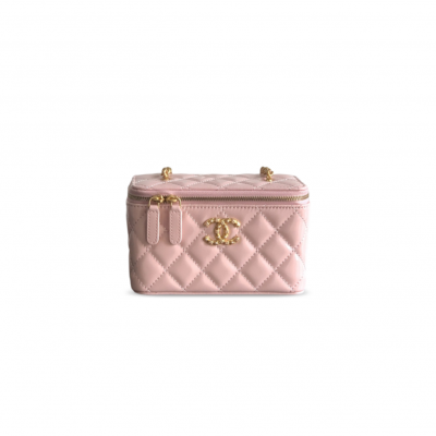 CHANEL MASTER VANITY CASE WAXY LEATHER (17*9.5*8cm)